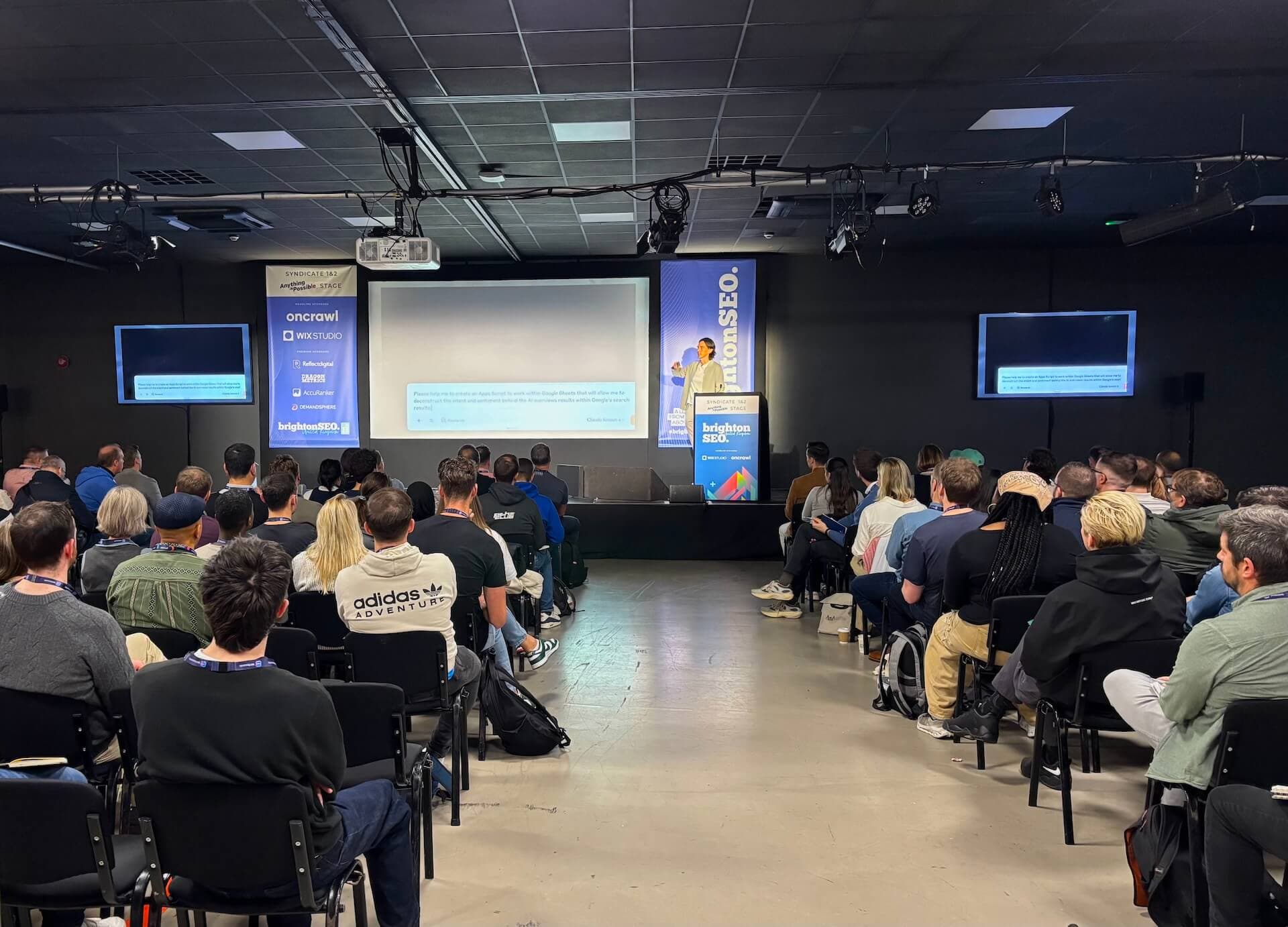 Charlie speaking at Brighton SEO