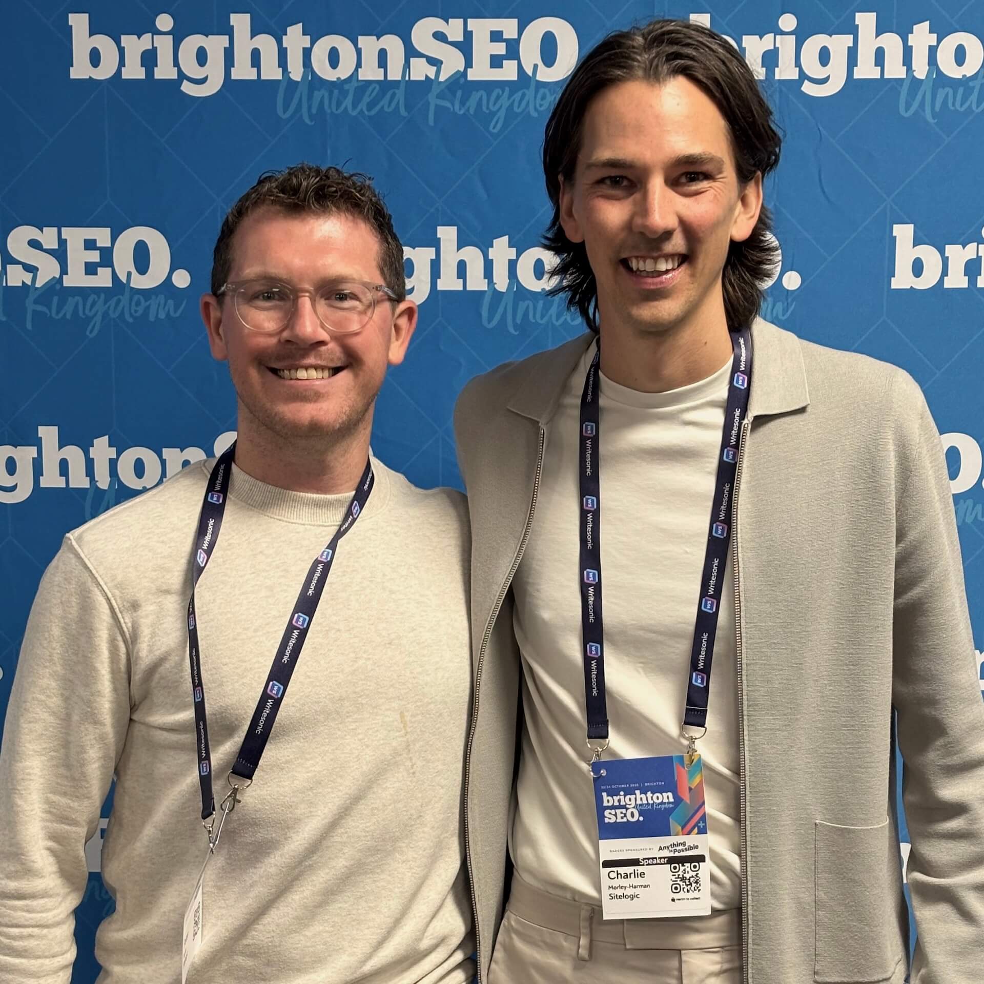 Peter and Charlie at Brighton SEO